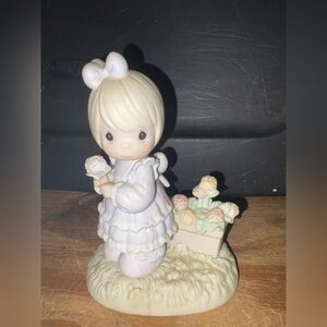 Precious Moments Girl. “So Glad I Picked You As A Friend”.